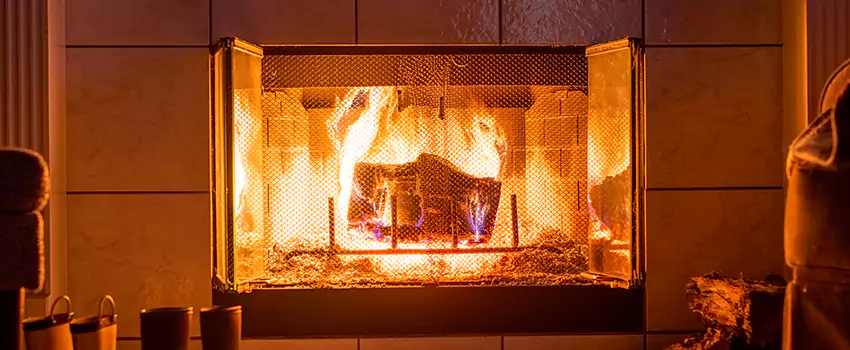 Mendota Hearth Landscape Fireplace Installation in Fond du Lac, Wisconsin