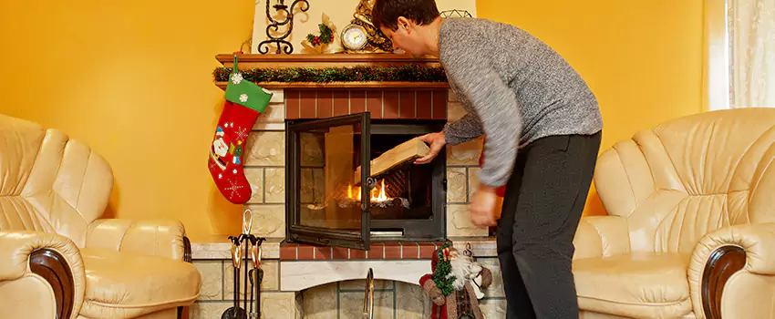 Rusted Metal Fireplace Restoration in Fond du Lac, Wisconsin